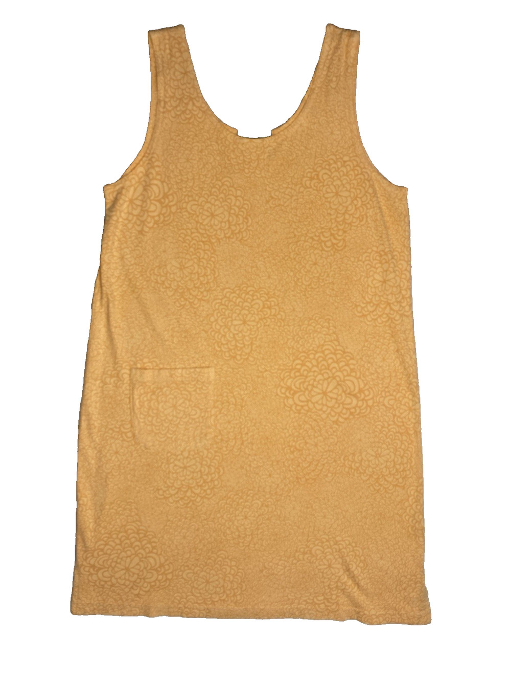 Fresh Produce Dress Women's Medium Cotton Sleeveless Orange Floral Print Shift